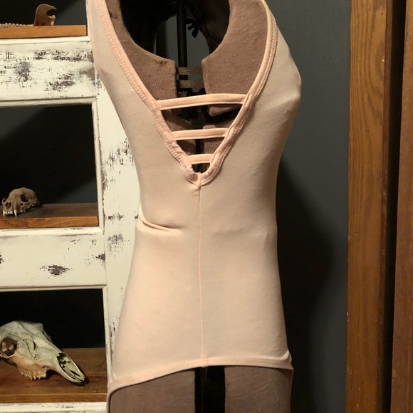 Topshop Light Pink Side Cut Out Bodysuit - Picture 8 of 8
